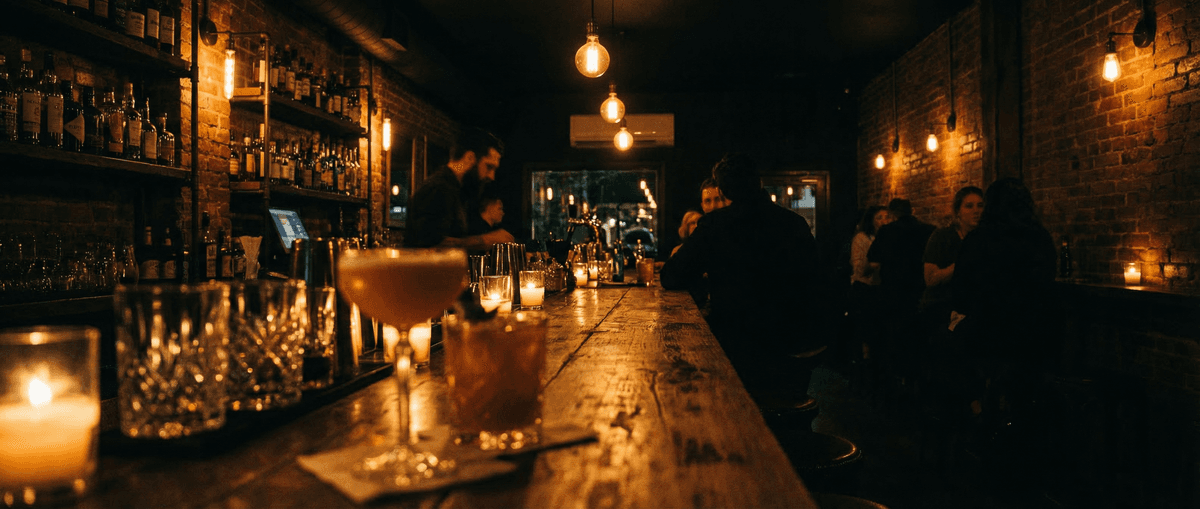 Dark bar interior — ChimeStream